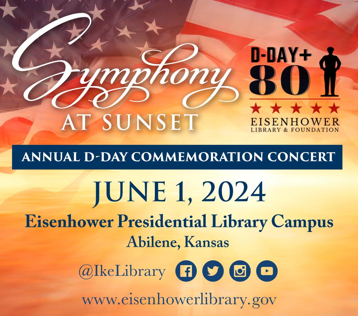 Promo image for the 2024 Symphony at Sunset Concert
